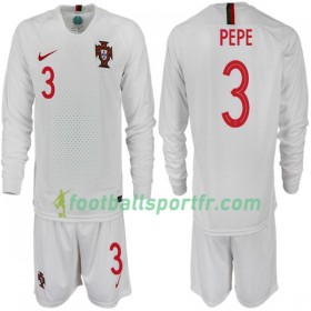 Tenue Portugal PEPE 3 Enfant Extérieur Coupe du monde 2018 Maillot de Foot ML